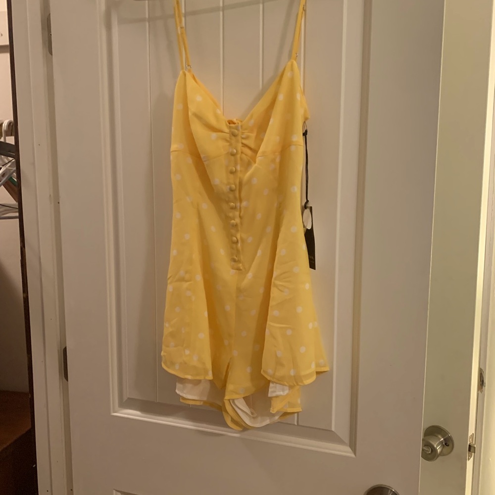 Spaghetti strap fun romper